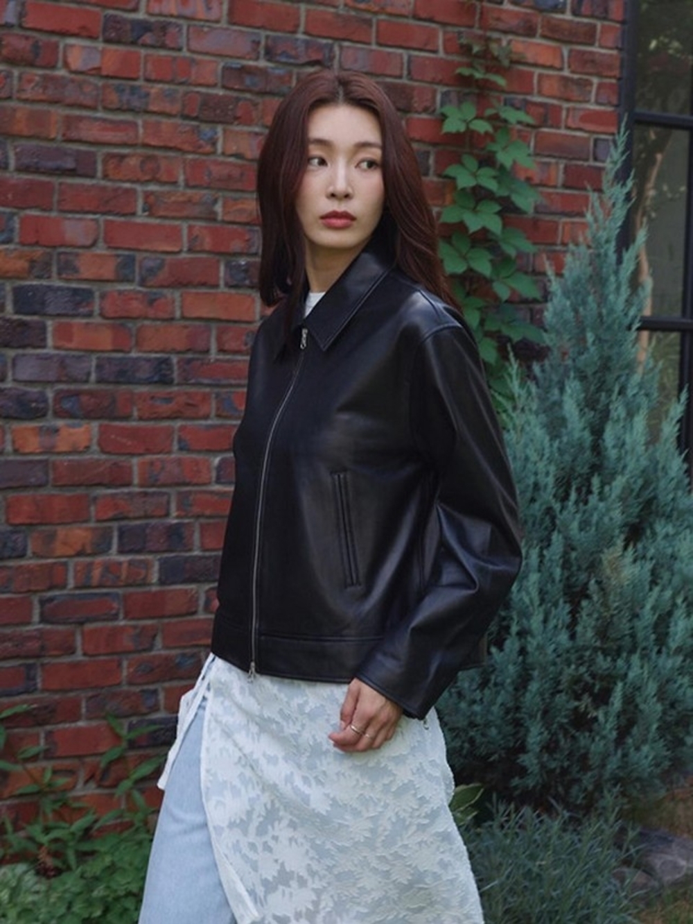 LEFTSEOUL Lambskin Leather Jacket